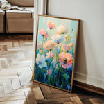 Floral 1438 Canvas Art 60 x 40 cm / Black
