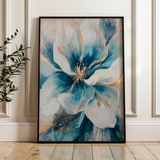 Floral 1439 Canvas Art 60 x 40 cm / Black