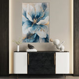 Floral 1439 Canvas Art 60 x 40 cm / Black