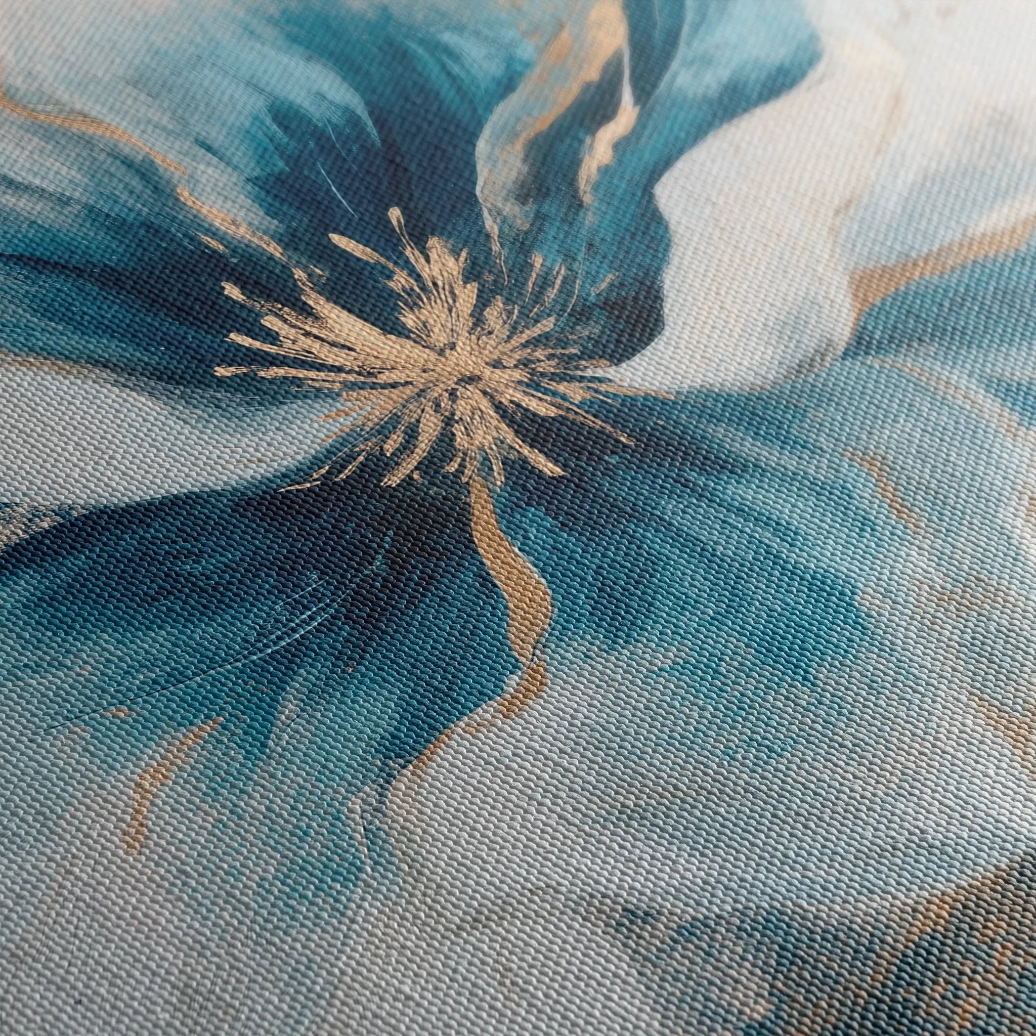Floral 1439 Canvas Art 60 x 40 cm / Black