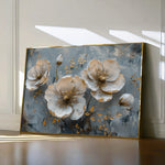 Floral 144 Canvas Art 60 x 40 cm / Black