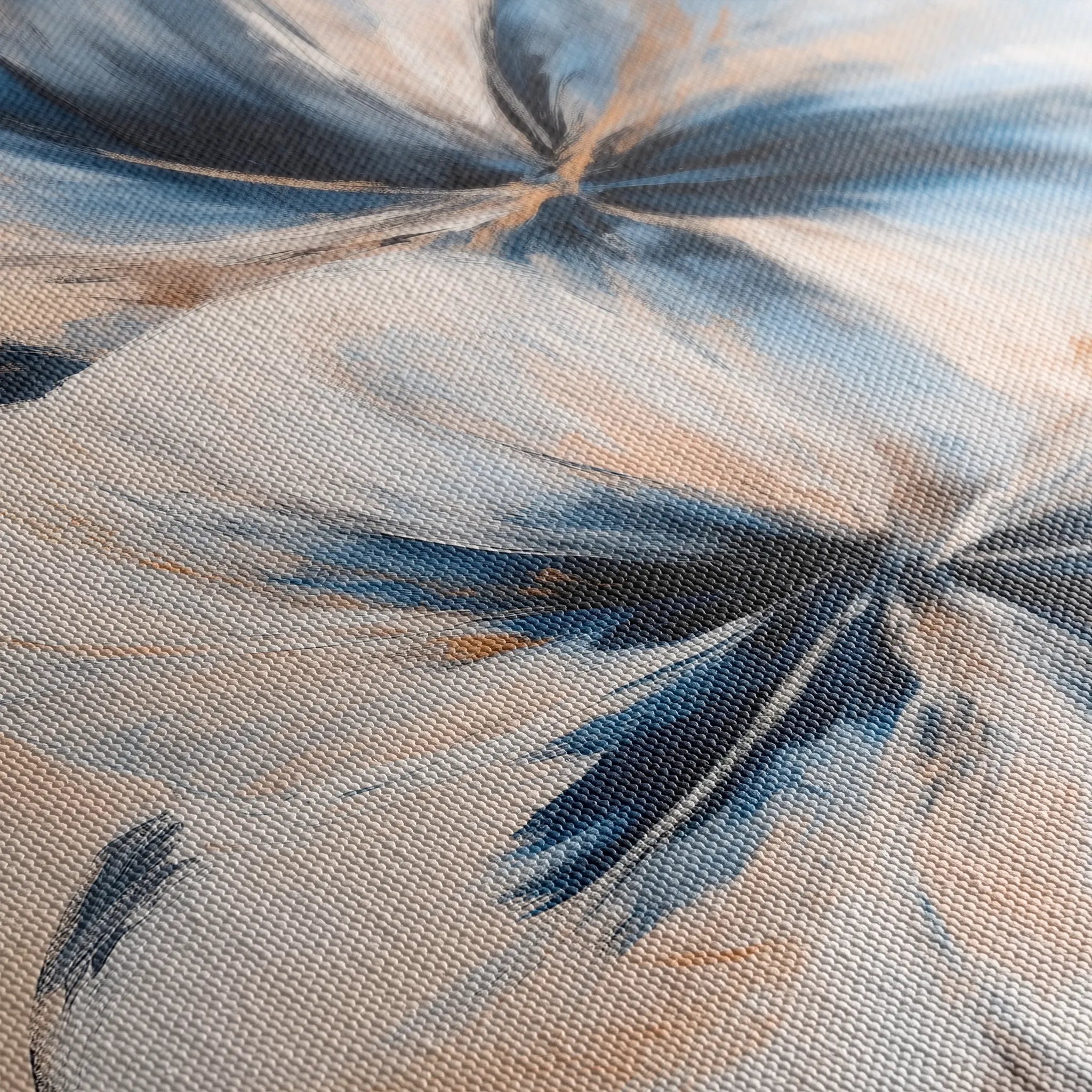 Floral 1440 Canvas Art 60 x 40 cm / Black