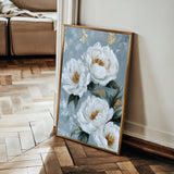 Floral 1441 Canvas Art 60 x 40 cm / Black