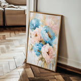 Floral 1442 Canvas Art 60 x 40 cm / Black