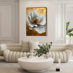 Floral 1443 Canvas Art 60 x 40 cm / Black