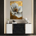 Floral 1443 Canvas Art 60 x 40 cm / Black