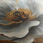 Floral 1443 Canvas Art 60 x 40 cm / Black