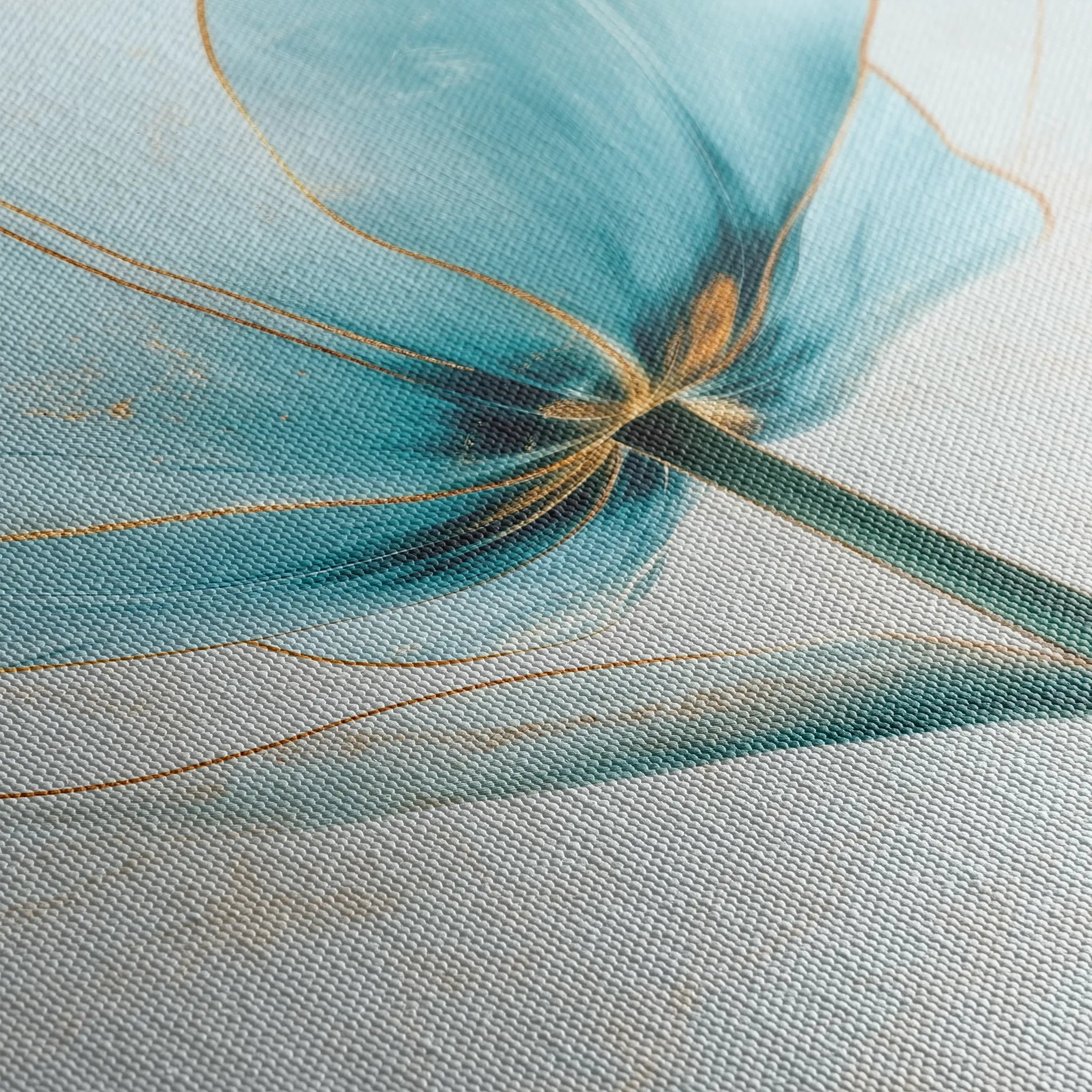 Floral 1445 Canvas Art 60 x 40 cm / Black