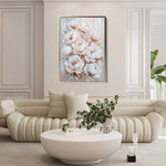 Floral 1447 Canvas Art 60 x 40 cm / Black