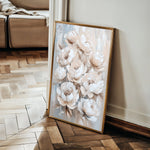 Floral 1447 Canvas Art 60 x 40 cm / Black