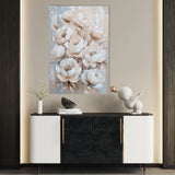 Floral 1447 Canvas Art 60 x 40 cm / Black