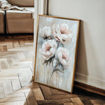 Floral 1448 Canvas Art 60 x 40 cm / Black
