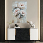Floral 1448 Canvas Art 60 x 40 cm / Black