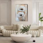 Floral 1449 Canvas Art 60 x 40 cm / Black