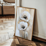 Floral 1449 Canvas Art 60 x 40 cm / Black