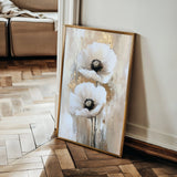 Floral 1449 Canvas Art 60 x 40 cm / Black
