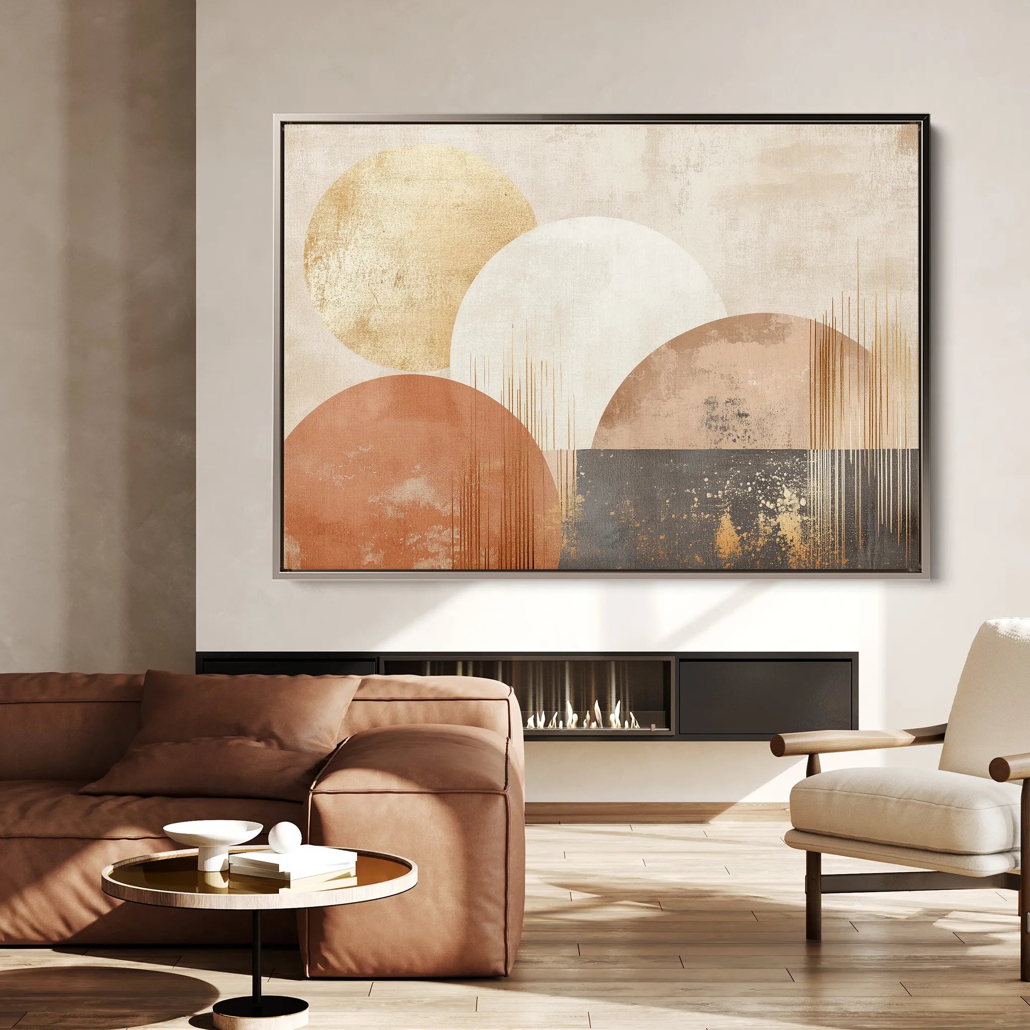 Boho 145 Canvas Art 60 x 40 cm / Black