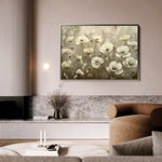 Floral 145 Canvas Art 60 x 40 cm / Black