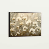 Floral 145 Canvas Art 60 x 40 cm / Black