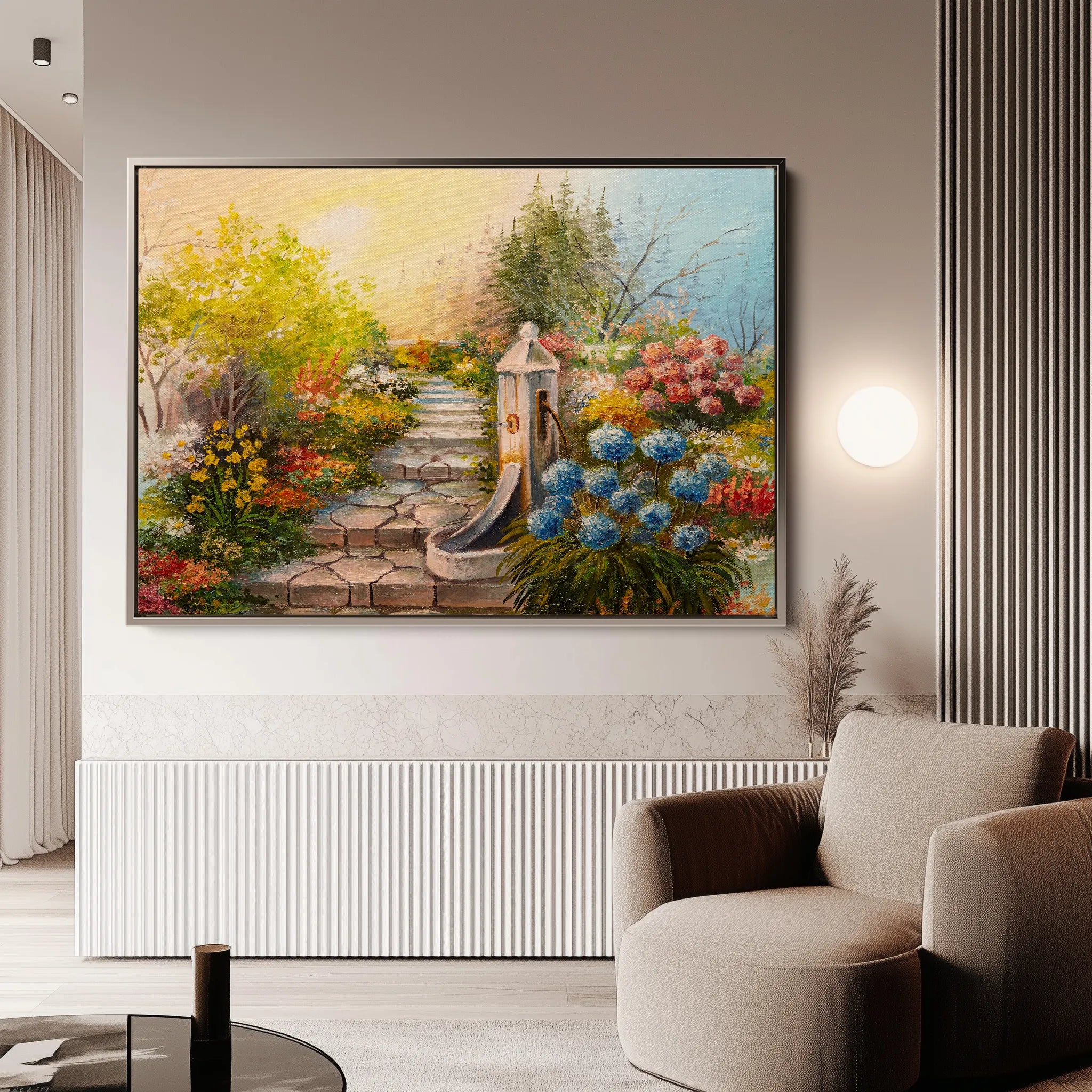 Landscape 145 Canvas Art 60 x 40 cm / Black