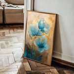 Floral 1451 Canvas Art 60 x 40 cm / Black