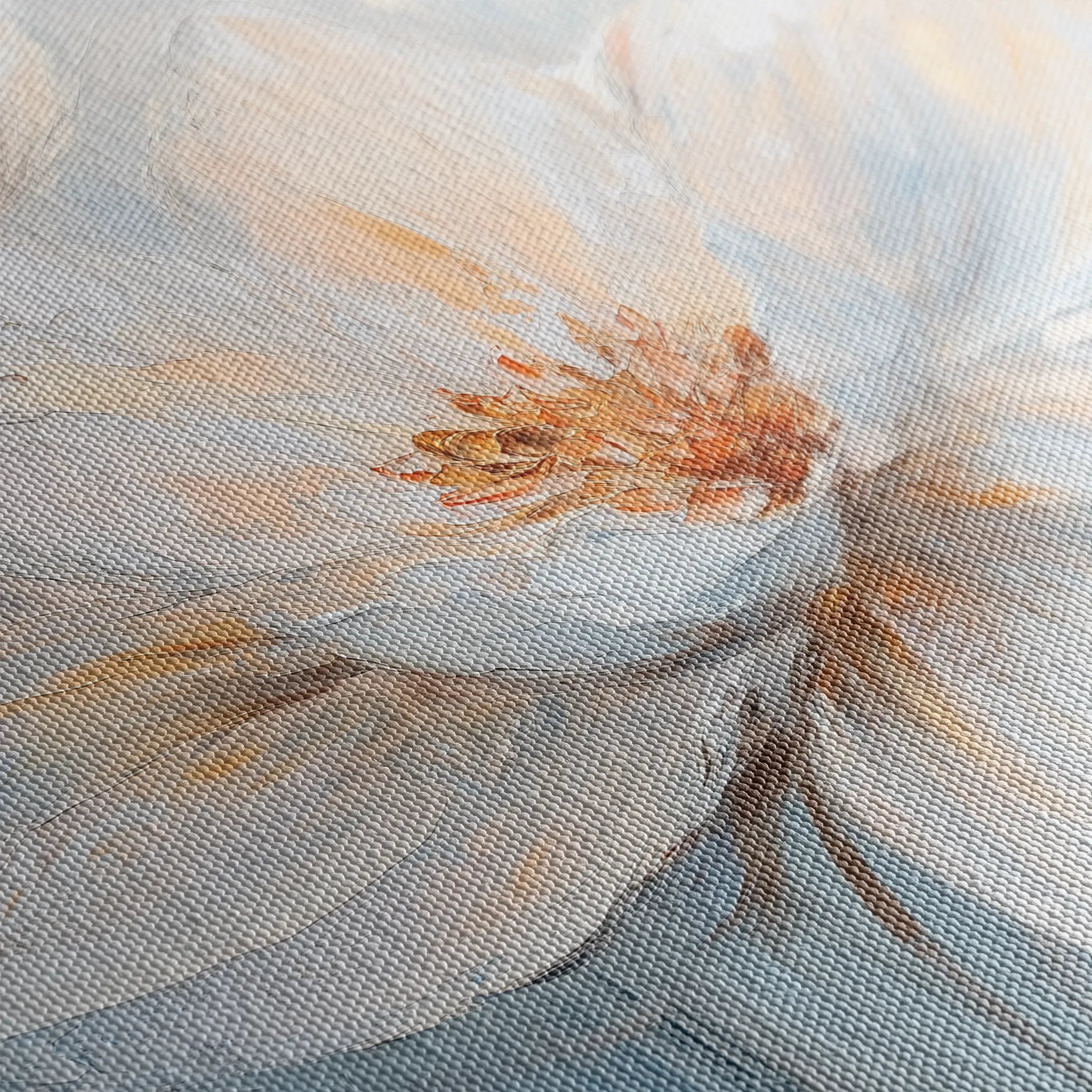 Floral 1452 Canvas Art 60 x 40 cm / Black