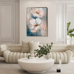 Floral 1453 Canvas Art 60 x 40 cm / Black