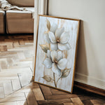 Floral 1456 Canvas Art 60 x 40 cm / Black