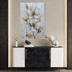 Floral 1456 Canvas Art 60 x 40 cm / Black