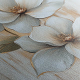 Floral 1456 Canvas Art 60 x 40 cm / Black