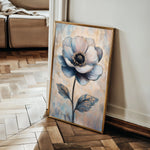 Floral 1457 Canvas Art 60 x 40 cm / Black