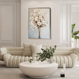 Floral 1458 Canvas Art 60 x 40 cm / Black