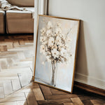 Floral 1458 Canvas Art 60 x 40 cm / Black