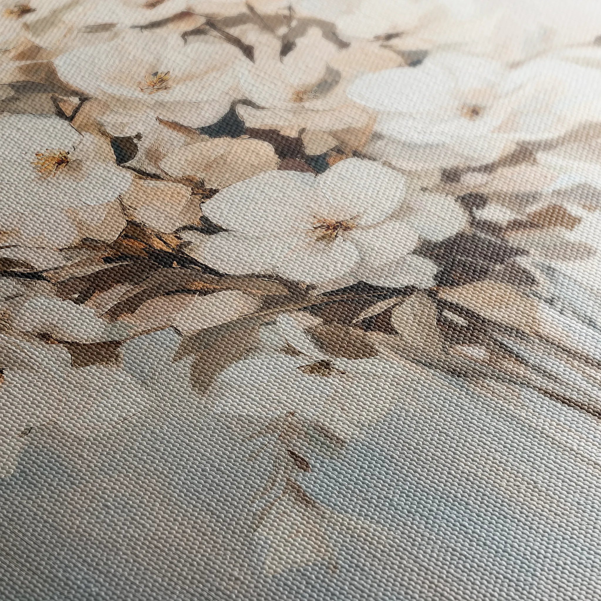 Floral 1458 Canvas Art 60 x 40 cm / Black