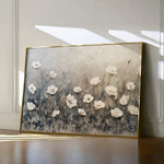 Floral 146 Canvas Art 60 x 40 cm / Black