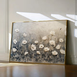 Floral 146 Canvas Art 60 x 40 cm / Black