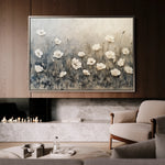 Floral 146 Canvas Art 60 x 40 cm / Black