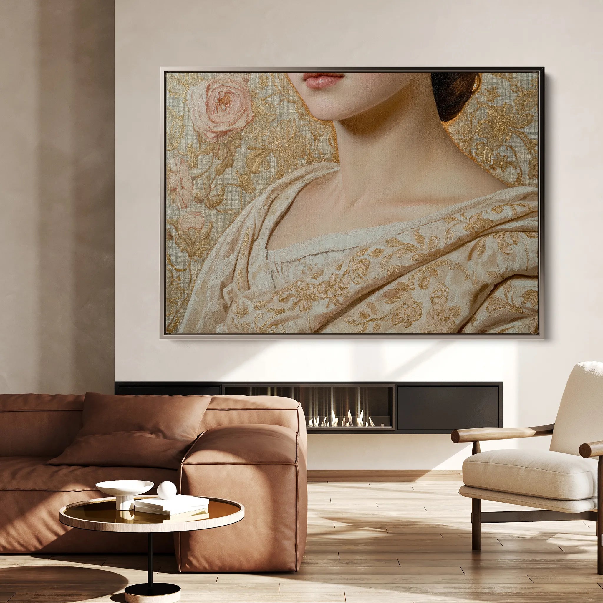 Portrait 146 Canvas Art 60 x 40 cm / Black