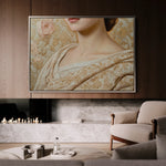 Portrait 146 Canvas Art 60 x 40 cm / Black