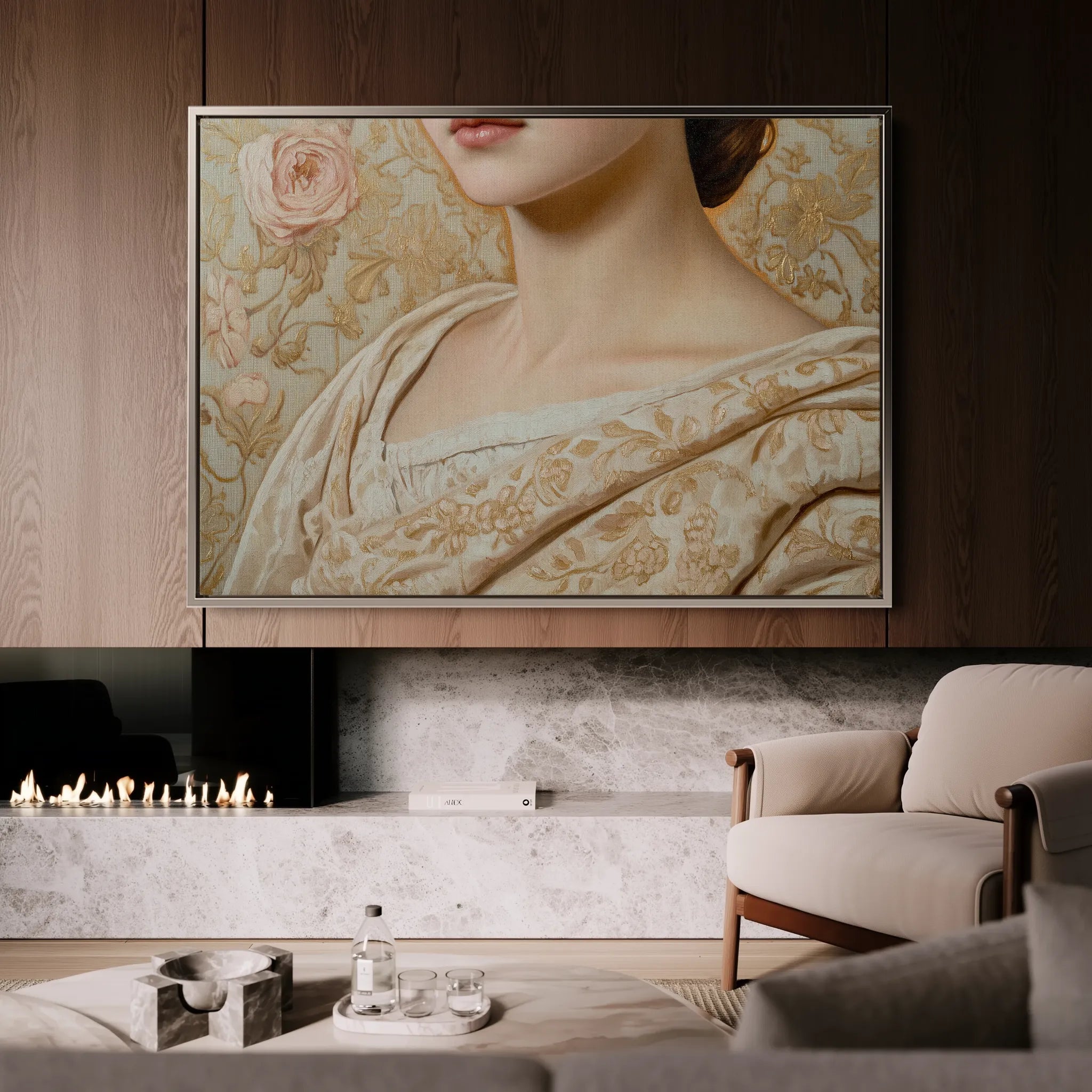 Portrait 146 Canvas Art 60 x 40 cm / Black