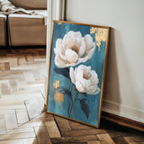 Floral 1460 Canvas Art 60 x 40 cm / Black