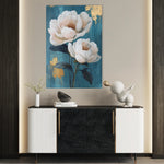 Floral 1460 Canvas Art 60 x 40 cm / Black