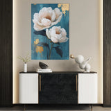 Floral 1460 Canvas Art 60 x 40 cm / Black