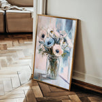 Floral 1461 Canvas Art 60 x 40 cm / Black
