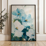 Floral 1462 Canvas Art 60 x 40 cm / Black