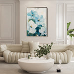 Floral 1462 Canvas Art 60 x 40 cm / Black