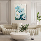 Floral 1462 Canvas Art 60 x 40 cm / Black