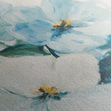 Floral 1462 Canvas Art 60 x 40 cm / Black