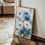 Floral 1463 Canvas Art 60 x 40 cm / Black
