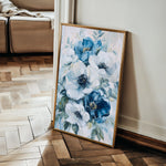 Floral 1464 Canvas Art 60 x 40 cm / Black